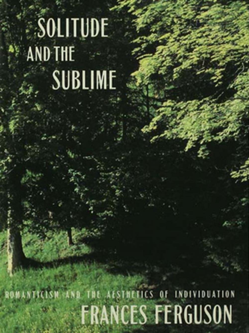 Big bigCover of Solitude and the Sublime