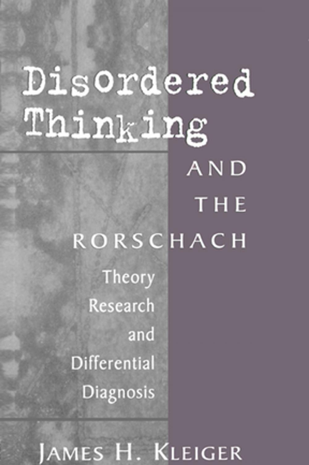 Big bigCover of Disordered Thinking and the Rorschach