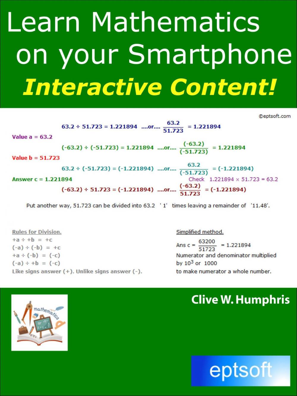 Big bigCover of Learn Mathematics on your Smartphone