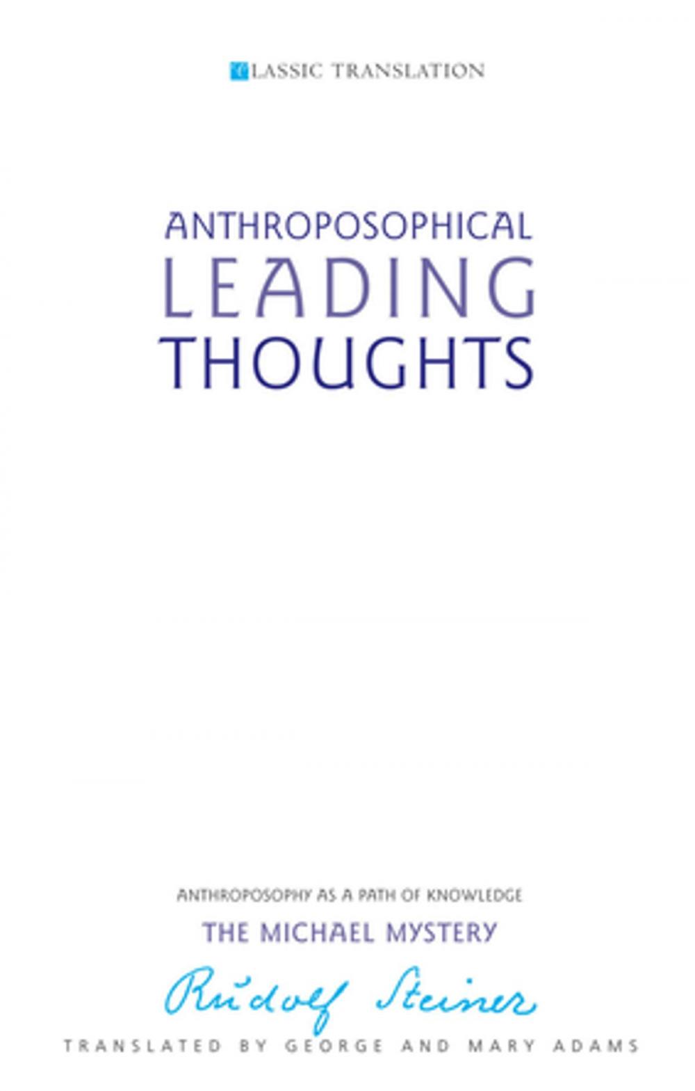 Big bigCover of Anthroposophical Leading Thoughts