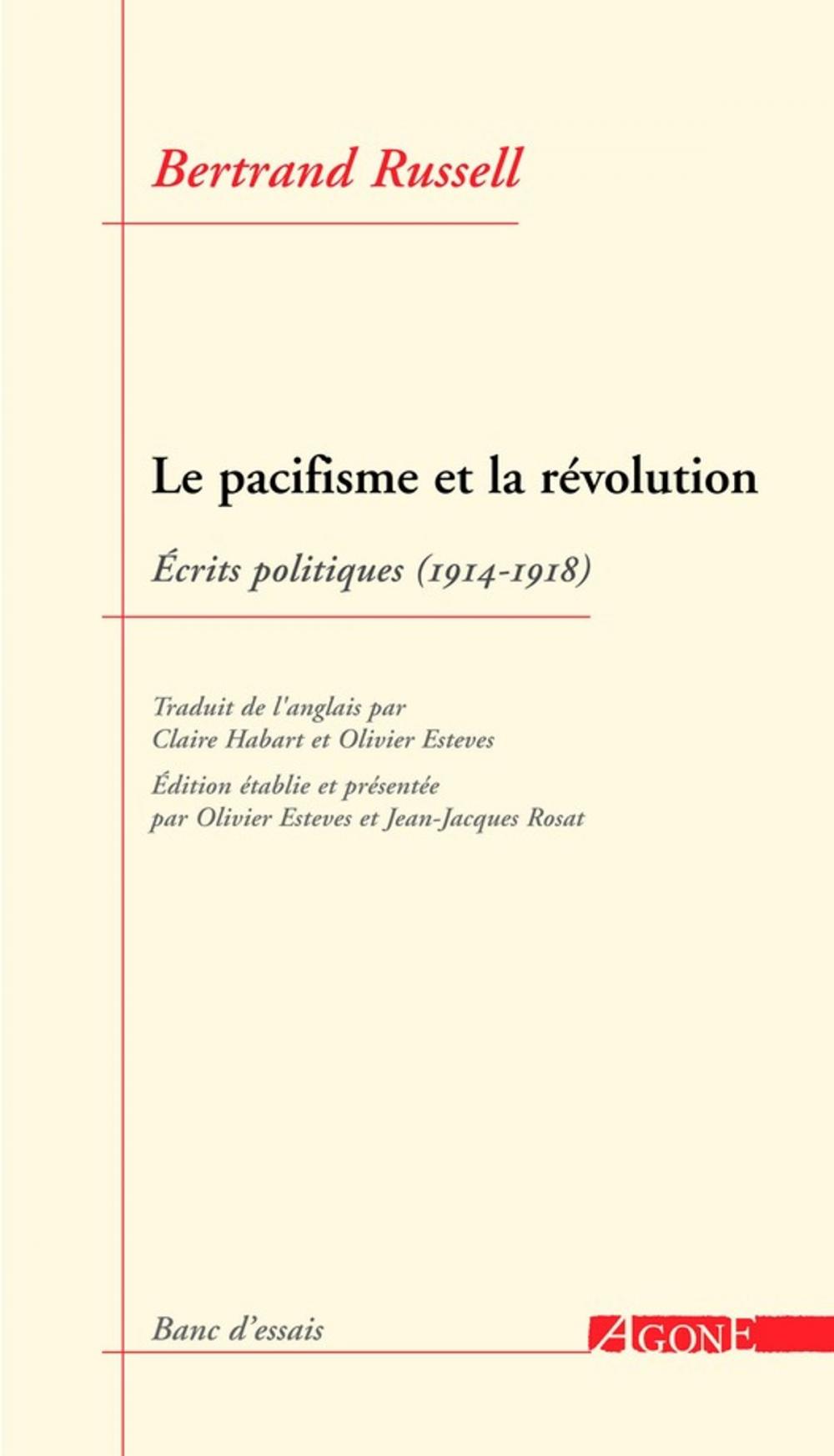 Big bigCover of Le Pacifisme et la Révolution