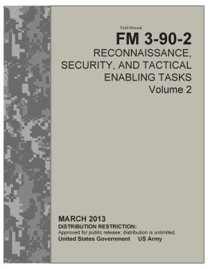 Book cover of Field Manual FM 3-90-2 Reconnaissance, Security, and Tactical Enabling Tasks Volume 2 March 2013