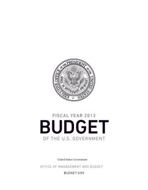 Cover of Fiscal Year 2013 Budget of the U.S. Government