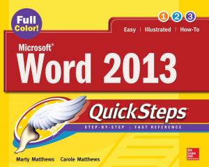 Cover of the book Microsoft® Word 2013 QuickSteps by Ed Swick