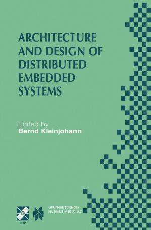 Cover of the book Architecture and Design of Distributed Embedded Systems by Peter J. van Baalen, Lars T. Moratis