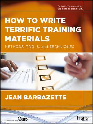 Cover of the book How to Write Terrific Training Materials by Roman L. Weil, Daniel G. Lentz, Elizabeth A. Evans