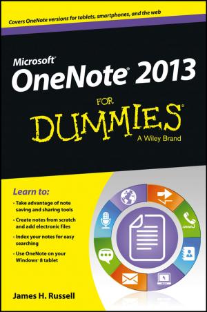 Cover of the book OneNote 2013 For Dummies by Maria A. Patestas, Leslie P. Gartner