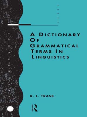 Cover of the book A Dictionary of Grammatical Terms in Linguistics by James Simpson