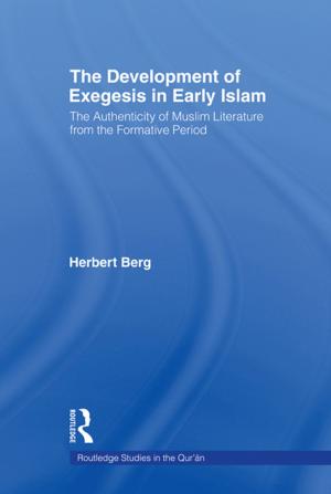 Cover of the book The Development of Exegesis in Early Islam by Horst Ruthrof