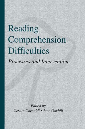 Cover of the book Reading Comprehension Difficulties by Joseph KOVACH, Joseph Kovach