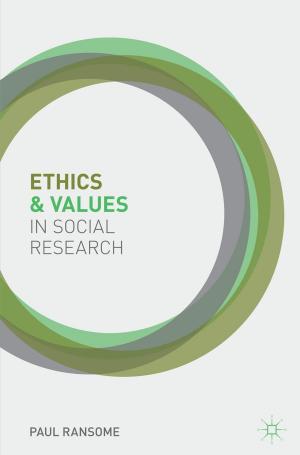 Cover of the book Ethics and Values in Social Research by Alan Booth