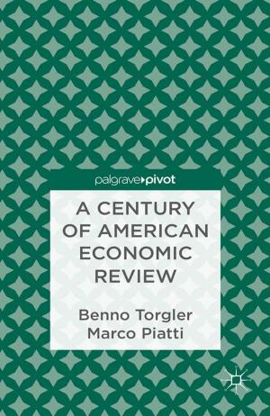 Cover of the book A Century of American Economic Review by J. Moncrieff