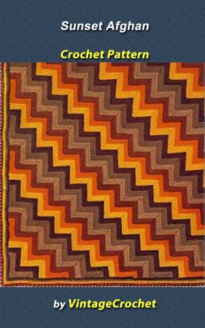 Cover of Sunset Afghan Vintage Crochet Pattern