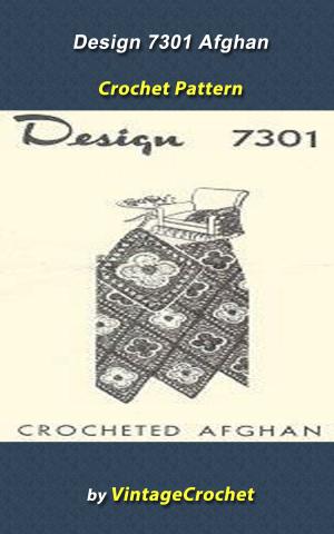 Book cover of Design 7301 Afghan Vintage Crochet Pattern