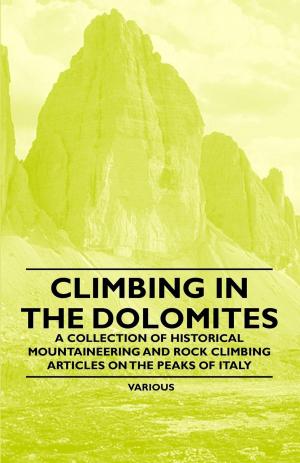 Book cover of Climbing in the Dolomites - A Collection of Historical Mountaineering and Rock Climbing Articles on the Peaks of Italy