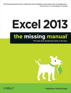 Cover of the book Excel 2013: The Missing Manual by Stephan Spencer