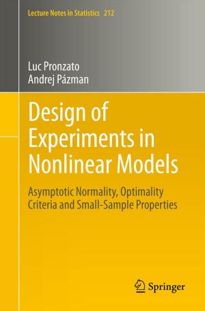 Cover of the book Design of Experiments in Nonlinear Models by Alexander J. Zaslavski