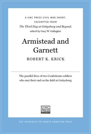 Cover of the book Armistead and Garnett by Tamar W. Carroll