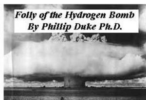 Cover of FOLLY of the HYDROGEN BOMB