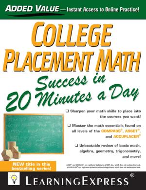 Book cover of College Placement Math Success in 20 Minutes a Day