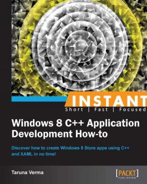 Cover of the book Instant Windows 8 C++ Application Development How-to by David Mark Clements, Matthias Buus, Matteo Collina, Peter Elger
