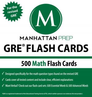 Cover of the book 500 GRE Math Flash Cards by Manhattan GMAT