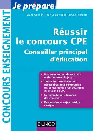 Cover of the book Réussir le concours CPE (Conseiller principal d'éducation) by Christine Eberhardt