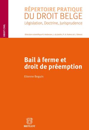 Cover of the book Bail à ferme et droit de préemption by Louis-Daniel Muka Tshibende, Jacques Mestre, Pascale Boucaud