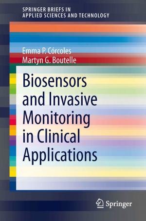 Cover of the book Biosensors and Invasive Monitoring in Clinical Applications by Angela Creditt, Jordan Tozer, Michael Vitto, Michael Joyce, Lindsay Taylor