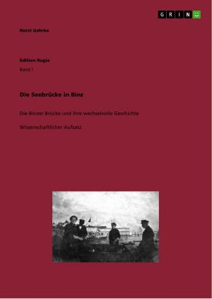Cover of the book Die Seebrücke in Binz by Thorsten Wolter
