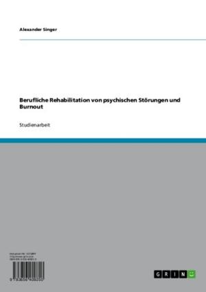 Cover of the book Berufliche Rehabilitation von psychischen Störungen und Burnout by Simone Ernst