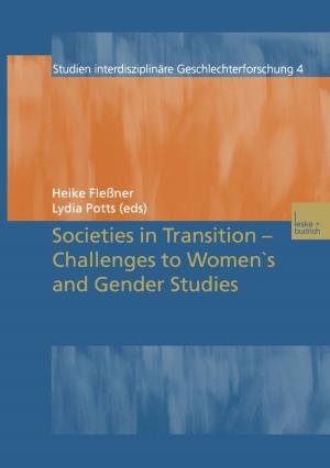 bigCover of the book Societies in Transition — Challenges to Women’s and Gender Studies by 