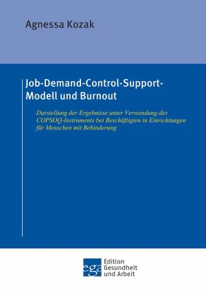 Cover of the book Job-Demand-Control-Support-Modell und Burnout by Gunnar Schanno, Angelika Fleckenstein