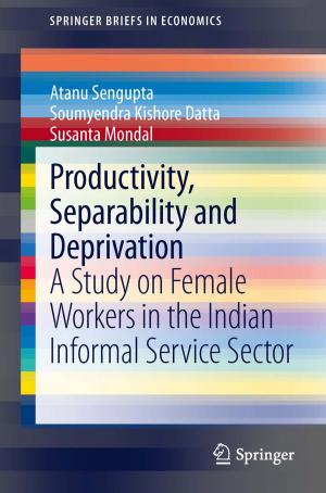Cover of the book Productivity, Separability and Deprivation by Arpita Mukherjee, Parthapratim Pal, Saubhik Deb, Subhobrota Ray, Tanu M Goyal