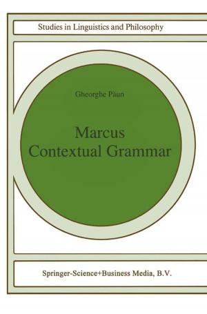 Cover of the book Marcus Contextual Grammars by Jan-Willem Van der Rijt
