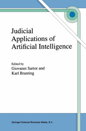 Cover of the book Judicial Applications of Artificial Intelligence by Arthur A. Meyerhoff, M. Kamen-Kaye, Chin Chen, I. Taner
