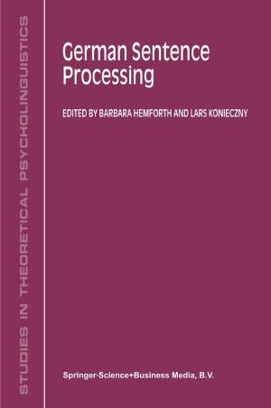 Cover of the book German Sentence Processing by Andrea Strasser, Hans-Joachim Wittmann