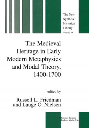 Cover of the book The Medieval Heritage in Early Modern Metaphysics and Modal Theory, 1400–1700 by D. de Moulin