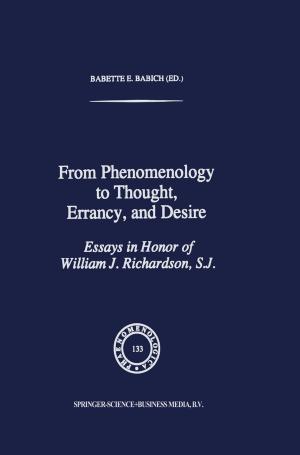 Cover of the book From Phenomenology to Thought, Errancy, and Desire by W. A. Poucher