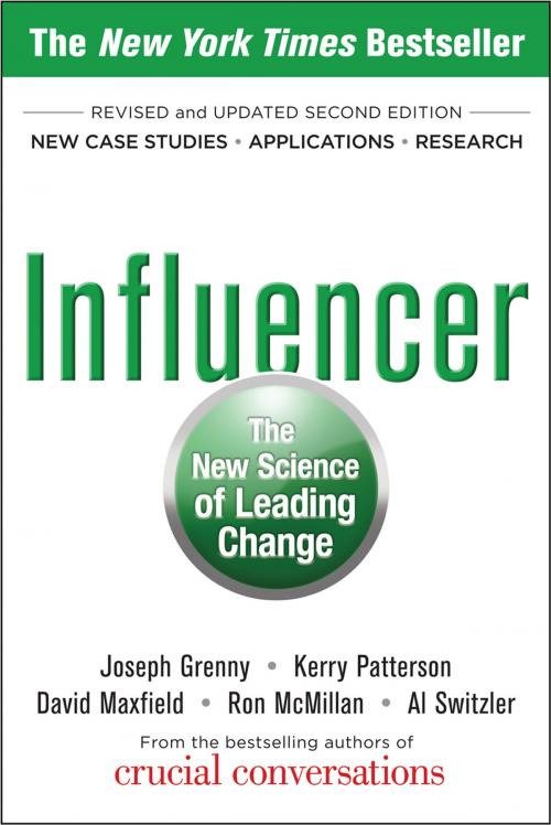 Cover of the book Influencer: The New Science of Leading Change, Second Edition (Paperback) by Joseph Grenny, Kerry Patterson, David Maxfield, Ron McMillan, Al Switzler, Mcgraw-hill