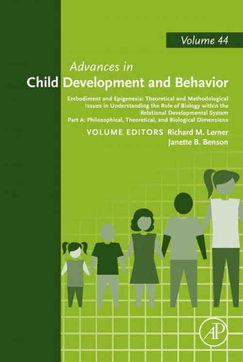 Cover of the book Embodiment and Epigenesis: Theoretical and Methodological Issues in Understanding the Role of Biology within the Relational Developmental System by Richard M Lerner, Janette B. Benson, Elsevier Science