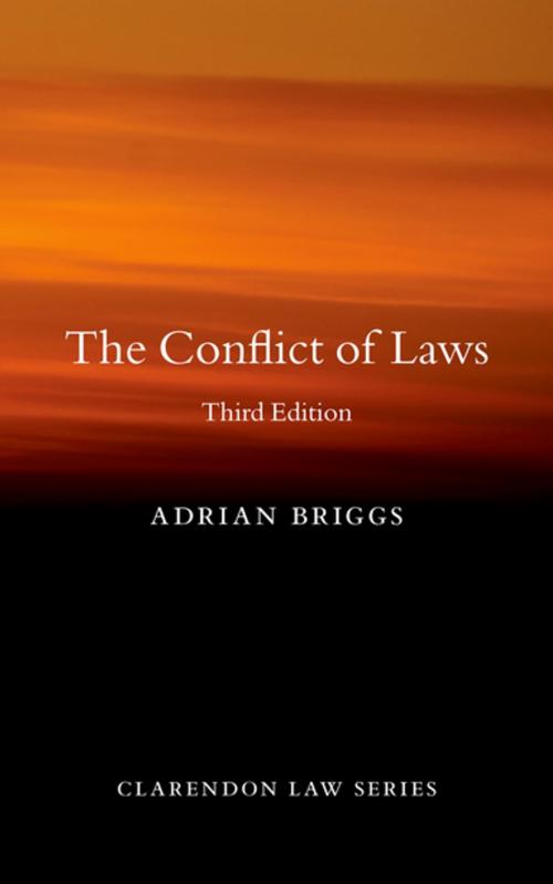 Cover of the book The Conflict of Laws by Adrian Briggs, OUP Oxford