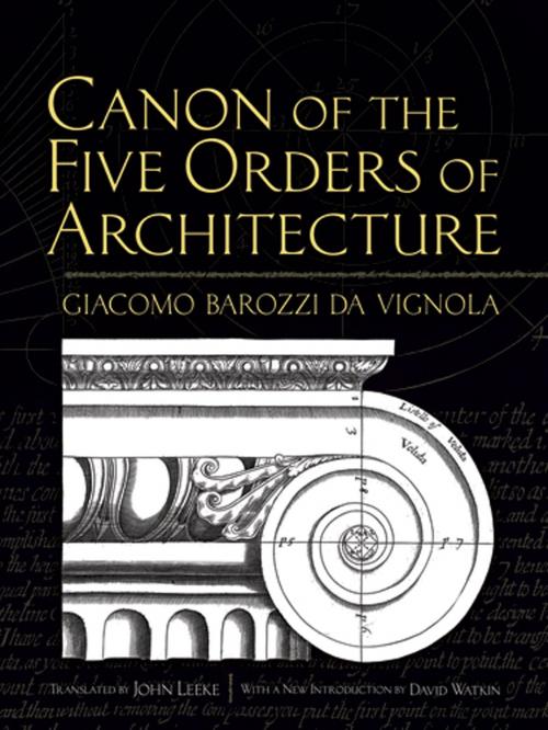 Cover of the book Canon of the Five Orders of Architecture by Giacomo Barozzi da Vignola, Dover Publications