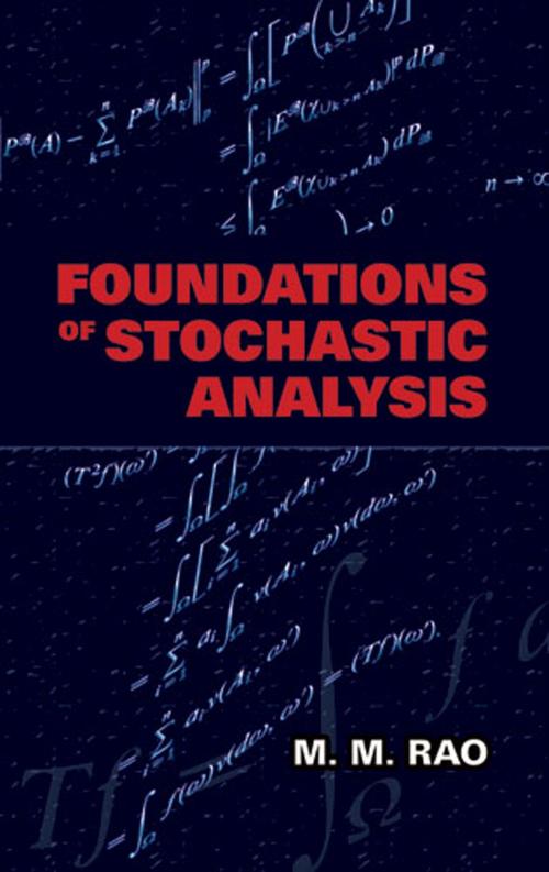 Cover of the book Foundations of Stochastic Analysis by M. M. Rao, Dover Publications