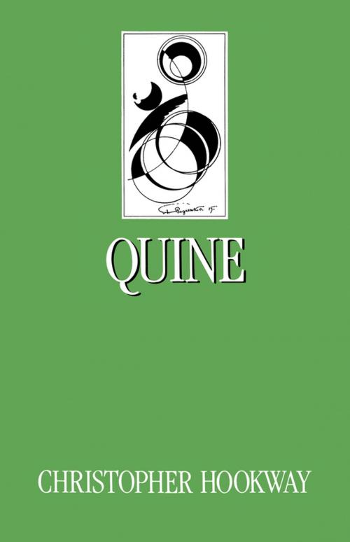 Cover of the book Quine by Christopher Hookway, Wiley