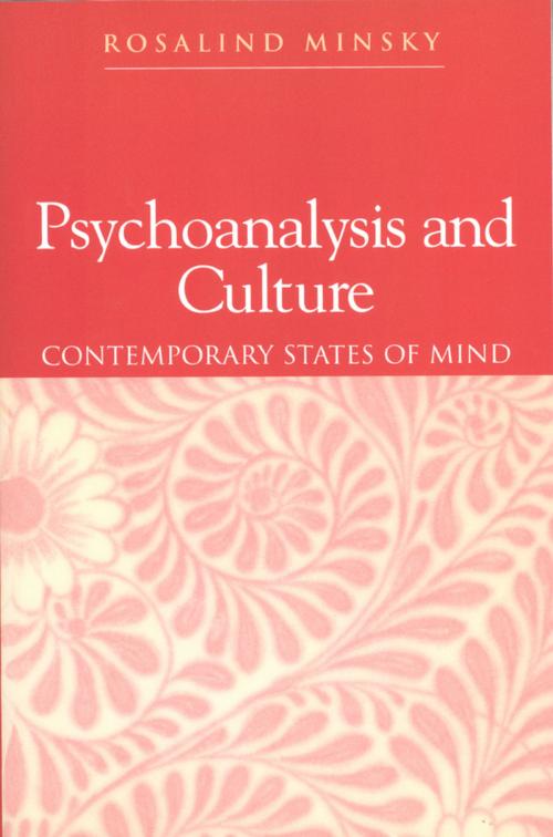 Cover of the book Psychoanalysis and Culture by Rosalind Minsky, Wiley