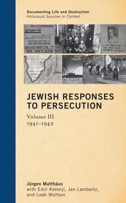 Cover of the book Jewish Responses to Persecution by Jürgen Matthäus, AltaMira Press