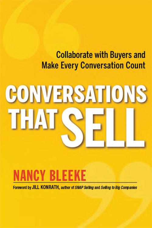 Cover of the book Conversations That Sell by Nancy Bleeke, AMACOM