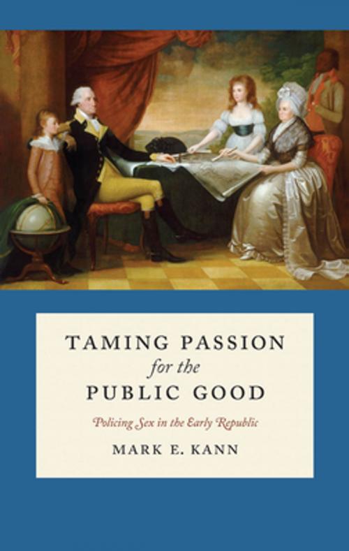 Cover of the book Taming Passion for the Public Good by Mark E. Kann, NYU Press