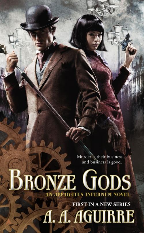 Cover of the book Bronze Gods by A. A. Aguirre, Penguin Publishing Group
